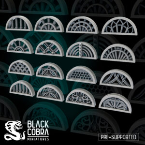 arched windows set stl