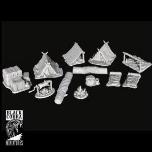 camp set for dungeons crawlers stl