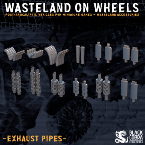  exhaust pipes wasteland on wheels stl